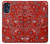 S3354 Red Classic Bandana Case Cover Custodia per Motorola Moto G (2022)