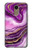 S3896 Purple Marble Gold Streaks Case Cover Custodia per LG K10 (2018), LG K30