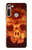 S3881 Fire Skull Case Cover Custodia per Motorola Moto G8