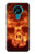 S3881 Fire Skull Case Cover Custodia per Nokia 3.4