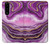 S3896 Purple Marble Gold Streaks Case Cover Custodia per Sony Xperia 5 III