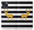 S2794 Black and White Striped Deer Gold Sparkles Case Cover Custodia per iPhone 14