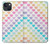 S3499 Colorful Heart Pattern Case Cover Custodia per iPhone 14