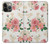 S1859 Rose Pattern Case Cover Custodia per iPhone 14 Pro