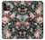 S2727 Vintage Rose Pattern Case Cover Custodia per iPhone 14 Pro