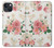 S1859 Rose Pattern Case Cover Custodia per iPhone 14 Plus