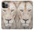 S2399 White Lion Face Case Cover Custodia per iPhone 14 Pro Max