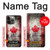 S2490 Canada Maple Leaf Flag Texture Case Cover Custodia per iPhone 14 Pro Max