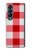 S3535 Red Gingham Case Cover Custodia per Samsung Galaxy Z Fold 4