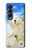 S3794 Arctic Polar Bear and Seal Paint Case Cover Custodia per Samsung Galaxy Z Fold 4