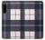 S3452 Plaid Fabric Pattern Case Cover Custodia per Sony Xperia 5 IV