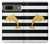 S2882 Black and White Striped Gold Dolphin Case Cover Custodia per Google Pixel 7