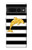S2882 Black and White Striped Gold Dolphin Case Cover Custodia per Google Pixel 7 Pro
