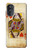 S2833 Poker Card Queen Hearts Case Cover Custodia per Motorola Moto G52, G82 5G