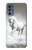 S0932 White Horse Case Cover Custodia per Motorola Moto G62 5G