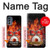 S1431 Skull Drum Fire Rock Case Cover Custodia per Motorola Moto G62 5G