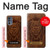 S2529 Leo Zodiac Tattoo Brown Graphic Print Case Cover Custodia per Motorola Moto G62 5G