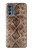 S2875 Rattle Snake Skin Graphic Printed Case Cover Custodia per Motorola Moto G62 5G