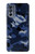 S2959 Navy Blue Camo Camouflage Case Cover Custodia per Motorola Moto G62 5G