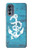 S3053 Marine Anchor Blue Case Cover Custodia per Motorola Moto G62 5G