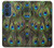 S1965 Peacock Feather Case Cover Custodia per Motorola Edge 30