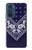 S3357 Navy Blue Bandana Pattern Case Cover Custodia per Motorola Edge 30