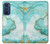 S3399 Green Marble Graphic Print Case Cover Custodia per Motorola Edge 30