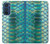S3414 Green Snake Scale Graphic Print Case Cover Custodia per Motorola Edge 30