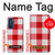 S3535 Red Gingham Case Cover Custodia per Motorola Edge 30