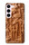 S1307 Fish Wood Carving Graphic Printed Case Cover Custodia per Samsung Galaxy S23