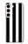 S2297 Black and White Vertical Stripes Case Cover Custodia per Samsung Galaxy S23