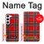 S2374 Tartan Red Pattern Case Cover Custodia per Samsung Galaxy S23