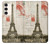 S2108 Eiffel Tower Paris Postcard Case Cover Custodia per Samsung Galaxy S23 Plus