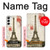 S2108 Eiffel Tower Paris Postcard Case Cover Custodia per Samsung Galaxy S23 Plus
