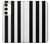 S2297 Black and White Vertical Stripes Case Cover Custodia per Samsung Galaxy S23 Plus