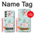 S3494 Vintage Rose Polka Dot Case Cover Custodia per Samsung Galaxy S23 Plus