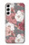 S3716 Rose Floral Pattern Case Cover Custodia per Samsung Galaxy S23 Plus