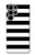S1596 Black and White Striped Case Cover Custodia per Samsung Galaxy S23 Ultra