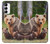 S3558 Bear Family Case Cover Custodia per Samsung Galaxy A14 5G