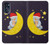 S2849 Cute Sleepy Owl Moon Night Case Cover Custodia per Motorola Moto G 5G (2023)