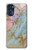 S3717 Rose Gold Blue Pastel Marble Graphic Printed Case Cover Custodia per Motorola Moto G 5G (2023)