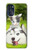 S3795 Kitten Cat Playful Siberian Husky Dog Paint Case Cover Custodia per Motorola Moto G 5G (2023)
