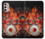 S1431 Skull Drum Fire Rock Case Cover Custodia per Motorola Moto G Stylus 4G (2022)