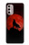 S2955 Wolf Howling Red Moon Case Cover Custodia per Motorola Moto G Stylus 4G (2022)