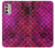 S3051 Pink Mermaid Fish Scale Case Cover Custodia per Motorola Moto G Stylus 4G (2022)