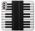 S3078 Black and White Piano Keyboard Case Cover Custodia per Motorola Moto G Stylus 4G (2022)