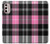 S3091 Pink Plaid Pattern Case Cover Custodia per Motorola Moto G Stylus 4G (2022)