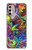 S3255 Colorful Art Pattern Case Cover Custodia per Motorola Moto G Stylus 4G (2022)