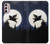 S3289 Flying Pig Full Moon Night Case Cover Custodia per Motorola Moto G Stylus 4G (2022)