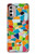 S3391 Abstract Art Mosaic Tiles Graphic Case Cover Custodia per Motorola Moto G Stylus 4G (2022)